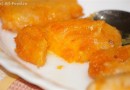 Chiftele de cartof dulce cu sos de miere